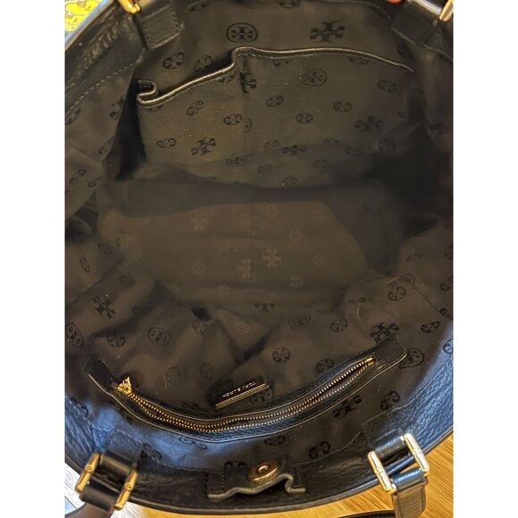 RARE!!!  STUNNING!!! AUTHENTIC TORY BURCH BLACK JESSICA HANDBAG!! - Picture 8 of 10